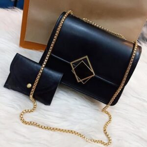 Women's Plain PU Leather Hand Bag