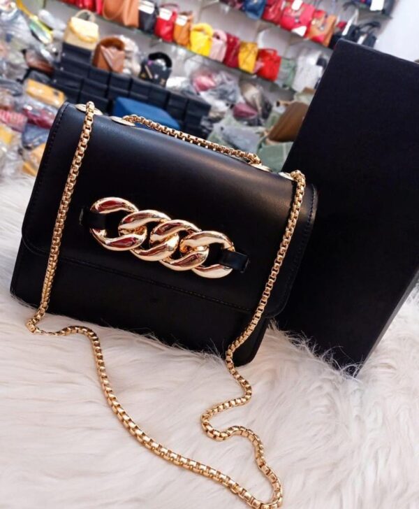 Women's Plain PU Leather Hand Bag