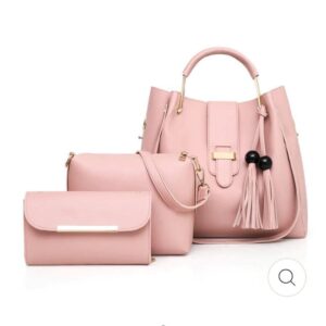 Women's Plain PU Leather Hand Bag