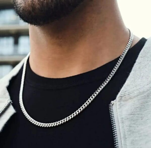 Silver Color Chain and Ring