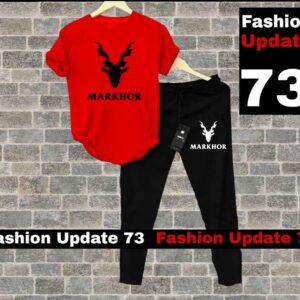 Men round neck printed suit