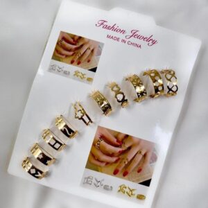 10 Adjustable Ladies Rings Set