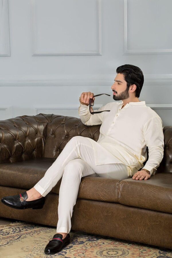Wash And Wear Men's Plain Purple Suit