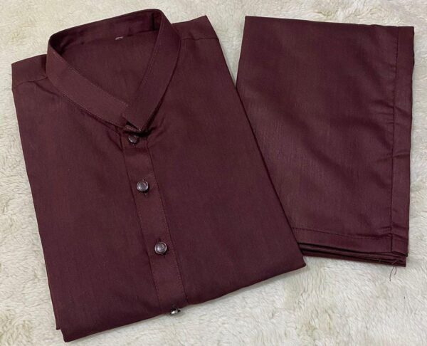 Wash And Wear Men's Plain Purple Suit