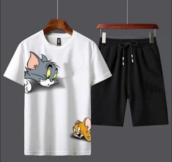 Men round neck cotton printed t-shirt