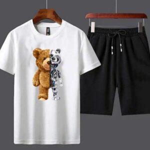 Men round neck cotton printed t-shirt