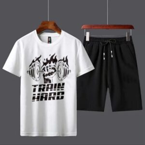 Men round neck cotton printed t-shirt