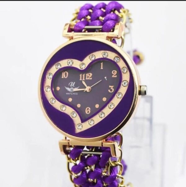 Stainless Steel Women Round Watch