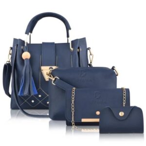 Women's Plain PU Leather Hand Bag